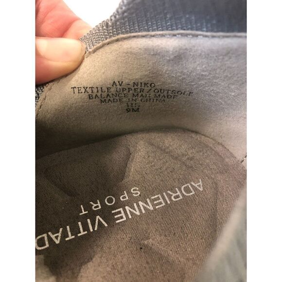 ADRIENNE VITTADINI Espadrille Women's Size 9 Gray Slip On Niko Comfort Platform - Picture 4 of 11